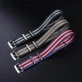 Factory Direct Sales Striped Nylon Watch Bands Double Pass Seatbelt Nylon Watch Straps 20mm for Omeg Watch