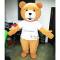 Enjoyment CE Brown Ted Bear Character Custom Made Super Soft Plush Mascot Costume with Custom Logo for Parties
