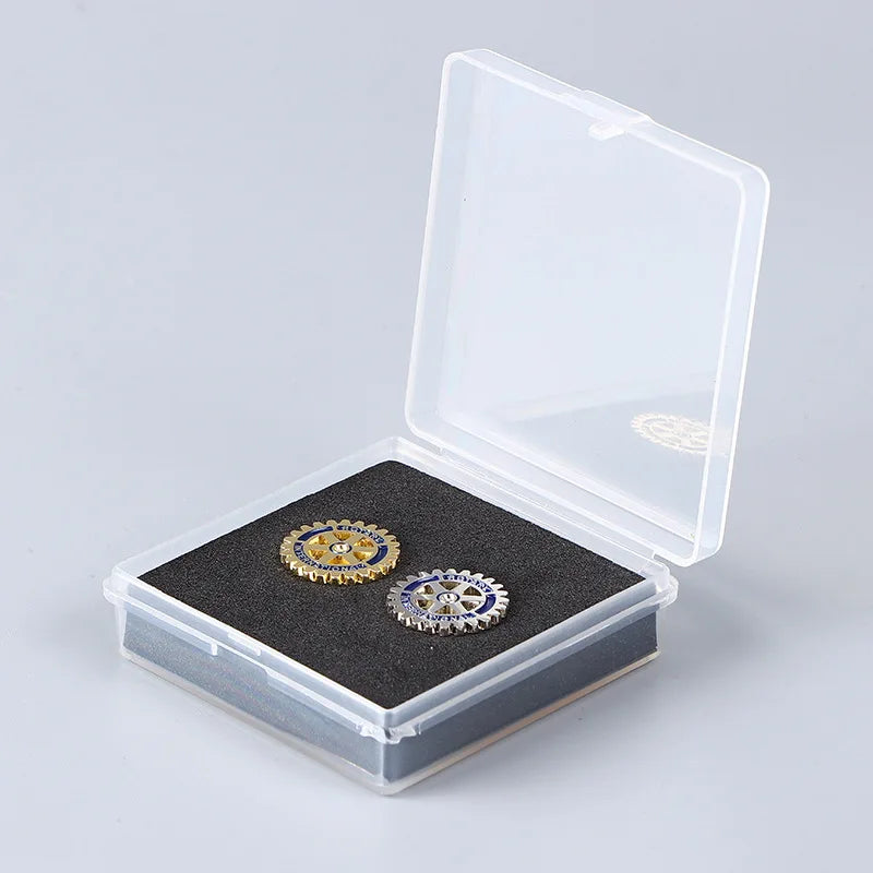 Enamel Pin Wholesale Custom Metal Rotary Club Badge Abzeichen International Drehs Tift Badge Soft Hard Enamel Lapel Pin