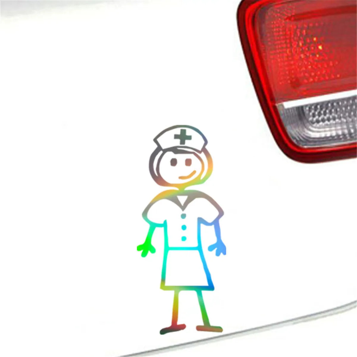Female Nurse Sticker Window Bumper Laptop Wall JDM Motorcycle Decal Vinyl Gift Die Cut Decals Latop Window Glass Vinyl Sticker