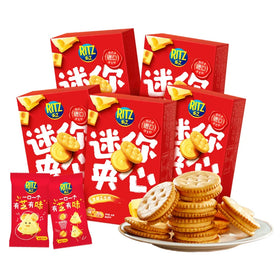 Cheap Factory Price 41g Mini Cheese Flavored Sweet Rolling Sandwich Biscuits Cocoa Filled Box