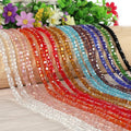 Wholesale  Color Cube Beads Size 4/6/8mm  Glass Cattered Beads for DIY  Material