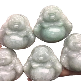 Certified Grade a Jade Buddha Pendant