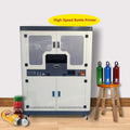 High Speed Bottle Inkjet Printer Cone Round Cylinder Cup UV 3-4 Ricoh Head Varnish Printing Machine