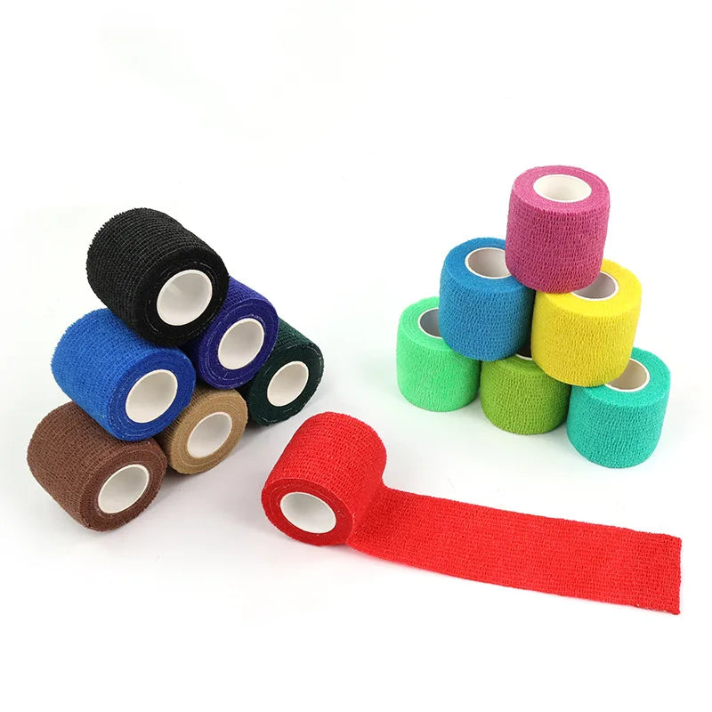 Self Adherent Sport Wrap Tape Stretch Bandage Wrap Athletic Tape Non Woven Latex Cohesive Bandage