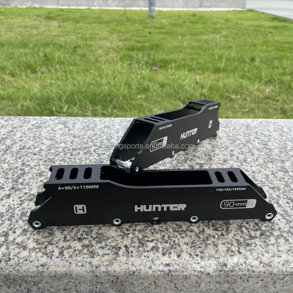 CNC Inline Roller Speed Skate Shoes Frame Aluminum 4 Wheels Inline Speed Skating Frame with Mounting Distance 150mm 165mm 195mm