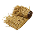 2024 New Design Synthetic Resin Thatch Panel Rolls Waterproof Fire Retardant Plain Roof Tiles for Villa Gazebo Pergola Umbrella