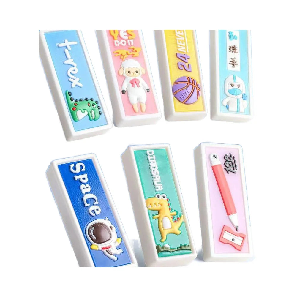 Soododo XDBE015 Promotional Wholesale Cartoon Cute Dinosaur Soft No Crumbs Eraser for Students