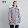 Women's Warm Winter Coats Big Fur Collar Long Hooded Puffer Jackets Outerwear Women Puffer Coat