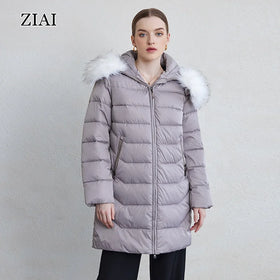 Women's Warm Winter Coats Big Fur Collar Long Hooded Puffer Jackets Outerwear Women Puffer Coat