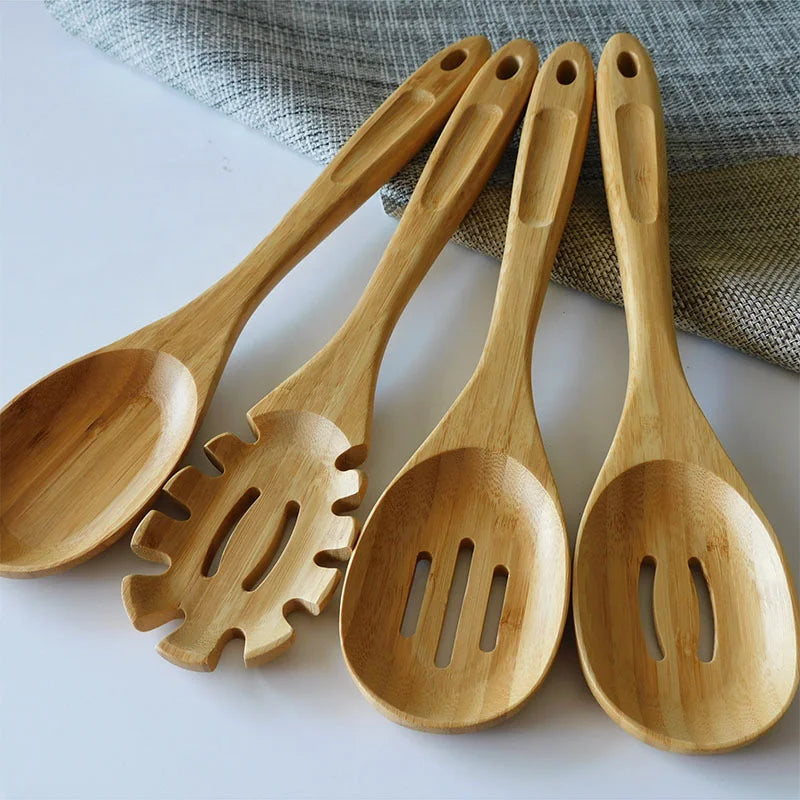 Eco-Friendly Bamboo Spatula Wholesale Kitchen Utensils Accessories Green Cooking Tools Mutoulao MTLB00517 Hand Wash Only