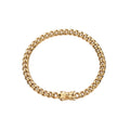 SB003-6MM   6mm 6" 7" 8" 9" 10"  Stainless Steel Cuban Link Bracelet Hip Hop Chain Bracelet