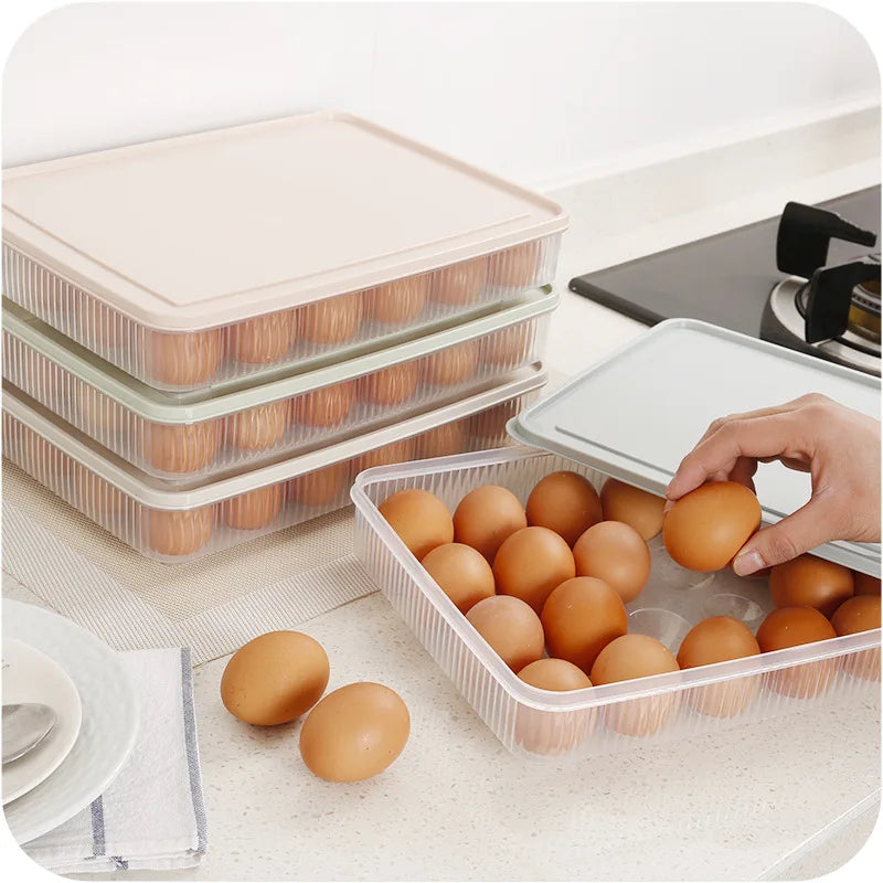 Green Kitchen Plastic Eco-friendly Chicken 3 Layer Eggs Storage Box