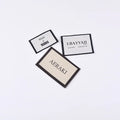 2025 New Ideas Luxury Clothing Texture Labels Woven Tags Custom Damask Woven Labels With Your Logo