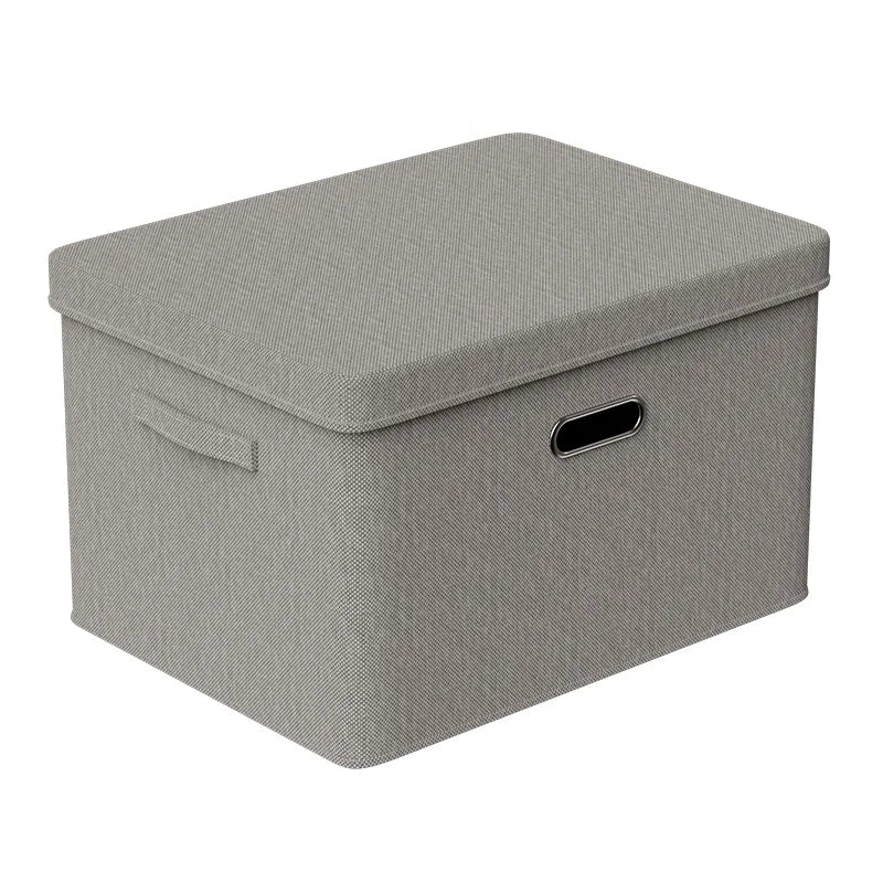 Factory Sale Popular Cabinet Foldable Fabric Toy Kids Home Storage Box With Lid Underwear Book Cubes Organizer