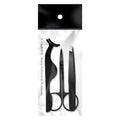 Custom Lash Tweezers Eyelash Tweezers Private Label Eyelash Applicator OEM Customized Tweezers Scissors Set