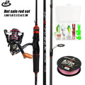 1.8m 2.1m 2.4m Full Rod Set Complete Spinning Fishing Rod and Reel Set Fishing Rod Combo