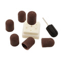 Ready to Ship 16mm Brown Foot Dead Skin Pedicure Tools Nail Sanding Cap for Calluses Care