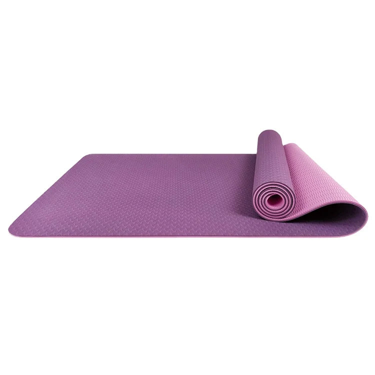 Smartfit Eco-Friendly TPE Yoga Mat Double-Sided Nonslip Texture Customized Print Exercise Folding Mat