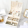 High Quality Women Watch Jewelry Big Case Box PU Leather Storage Jewelry Packaging Suitcase Box