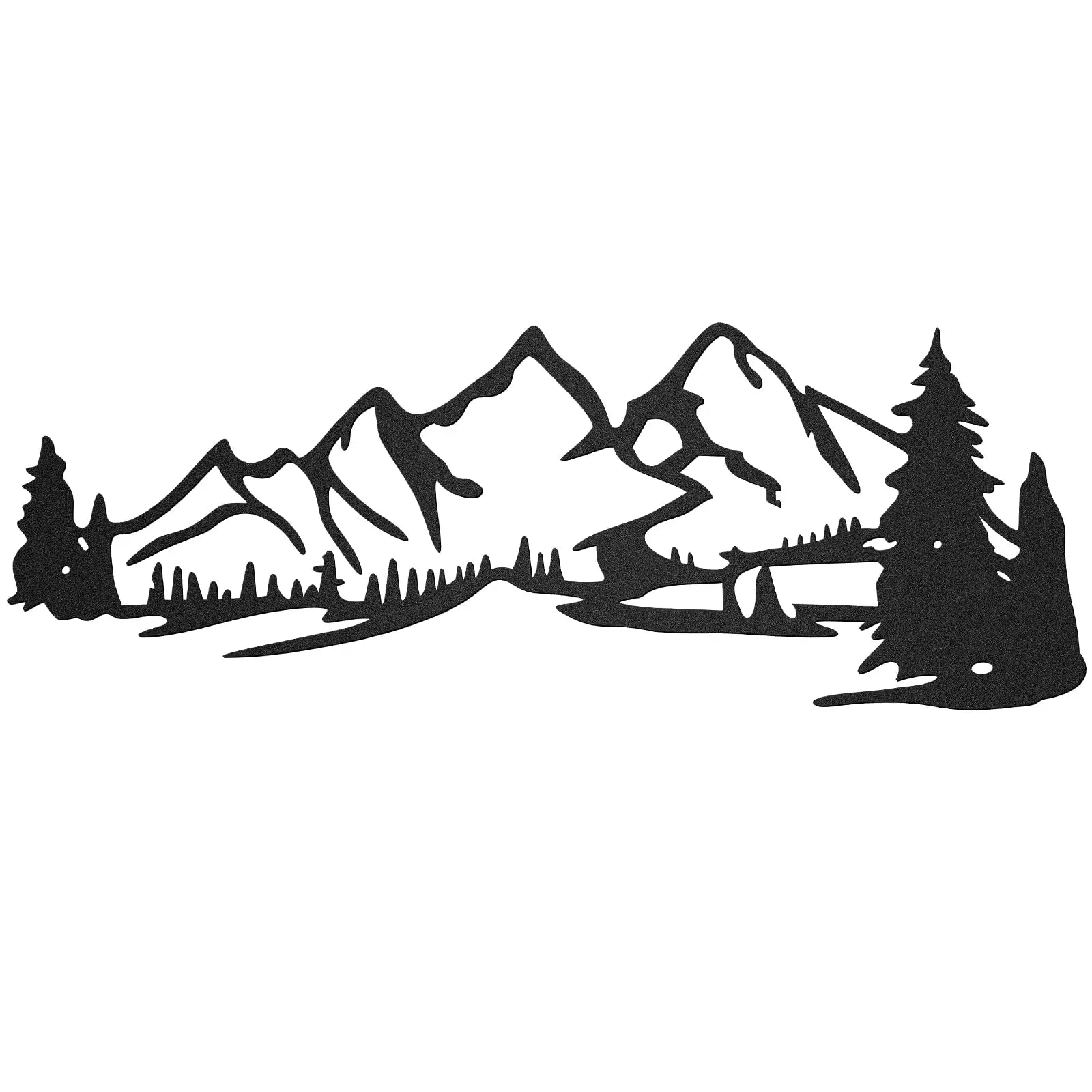 Factory Custom Fashion Modern Home Mountain Scene Wall Decor Landscape Metal Mountain Wall Art