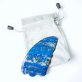 DIY Private Label Custom Pink Lapis Lazuli Massage Tool Natural Jade Stone Massager Facial Custom Shape Gua Sha Board