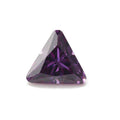 Ready to Ship 200 Pcs Hand Cut CZ Stone Violet Triangle Cut Cubic Zirconia Diamond for Custom Jewelry