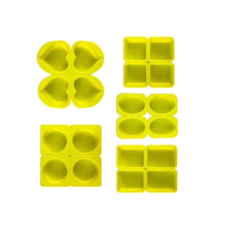 YS Custom Logo DIY Handmade Soap Mould Silicone Heart/Round/Oval/Rectangle/Square Shaped Decorate Candle Cake Mould