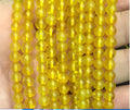 Beads Wholesale Loose Beads Yellow Resin Amber Beads for Jewelry Making