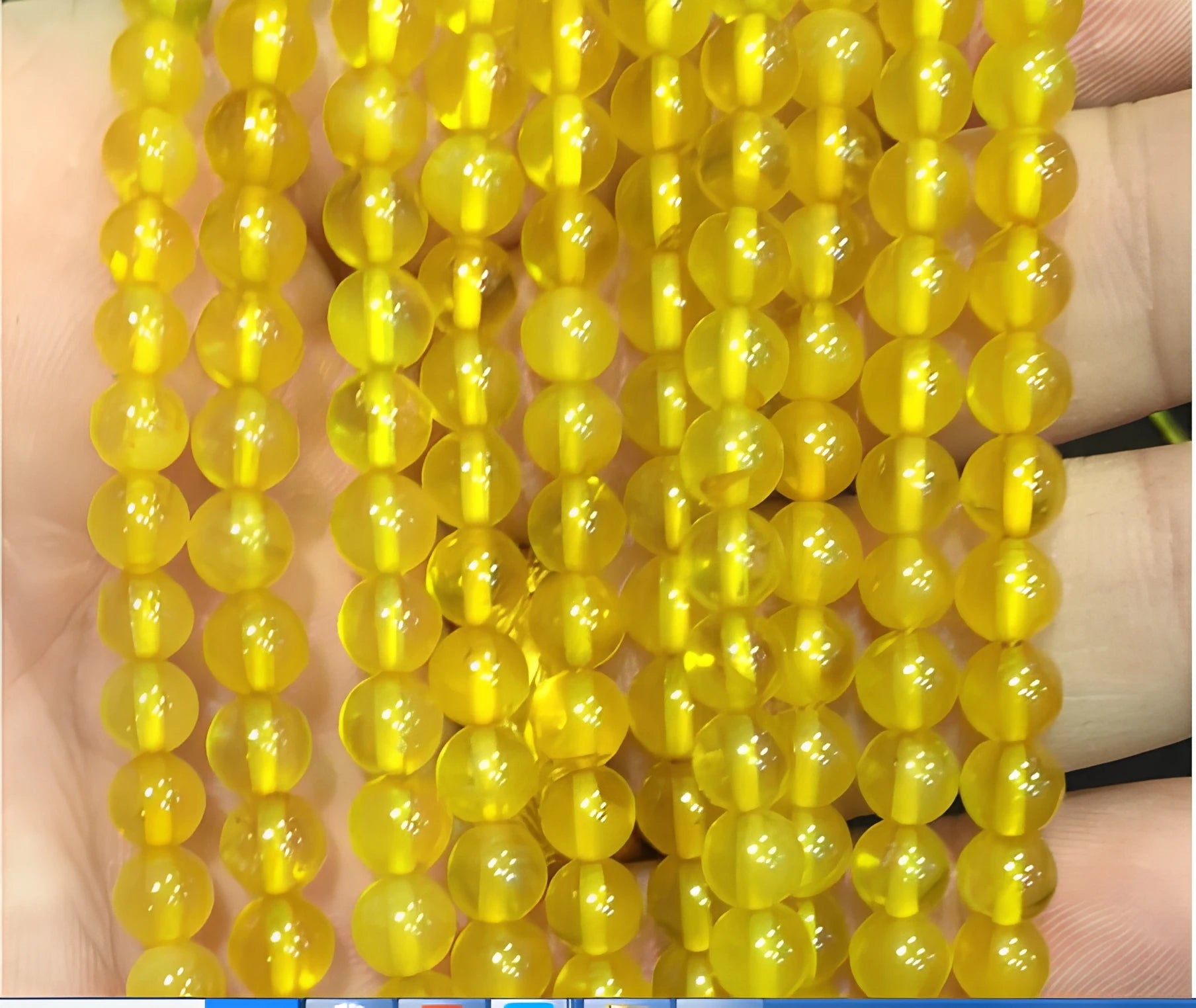 Beads Wholesale Loose Beads Yellow Resin Amber Beads for Jewelry Making