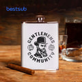 Wholesale High Quality 8oz Colorful Set Stainless Steel Whiskey Hip Sublimation Flask With Pu Leather Cover for Alcool