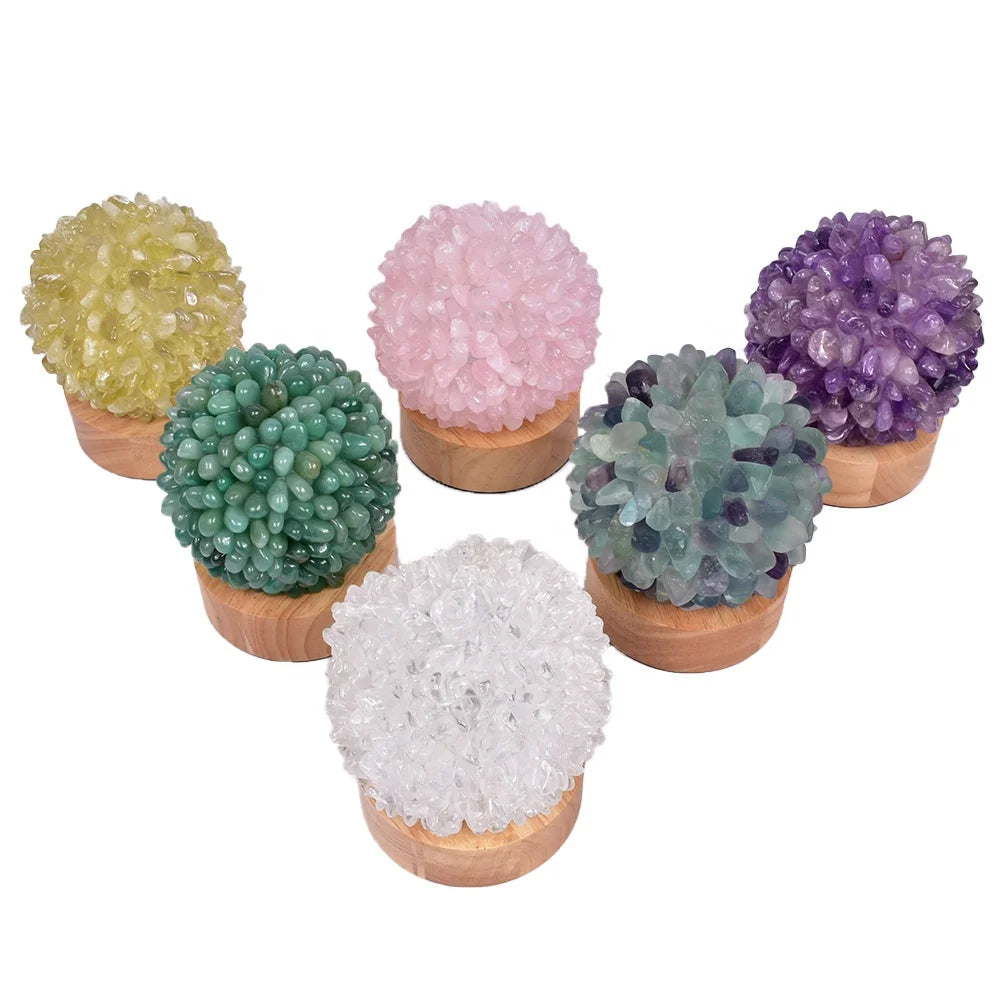 Wholesale Amethyst Crystal Stones for Healing Tumble Stone Crystal Gravel Lamp Natural Crystal Lamp for  Decoration