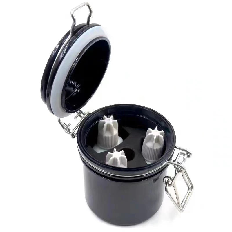 Custom 3-Piece JinRong Brand JR-Lash Plastic Glue Storage Container for Eyelash Extension Glue Stick Tank Tool Extend Glue