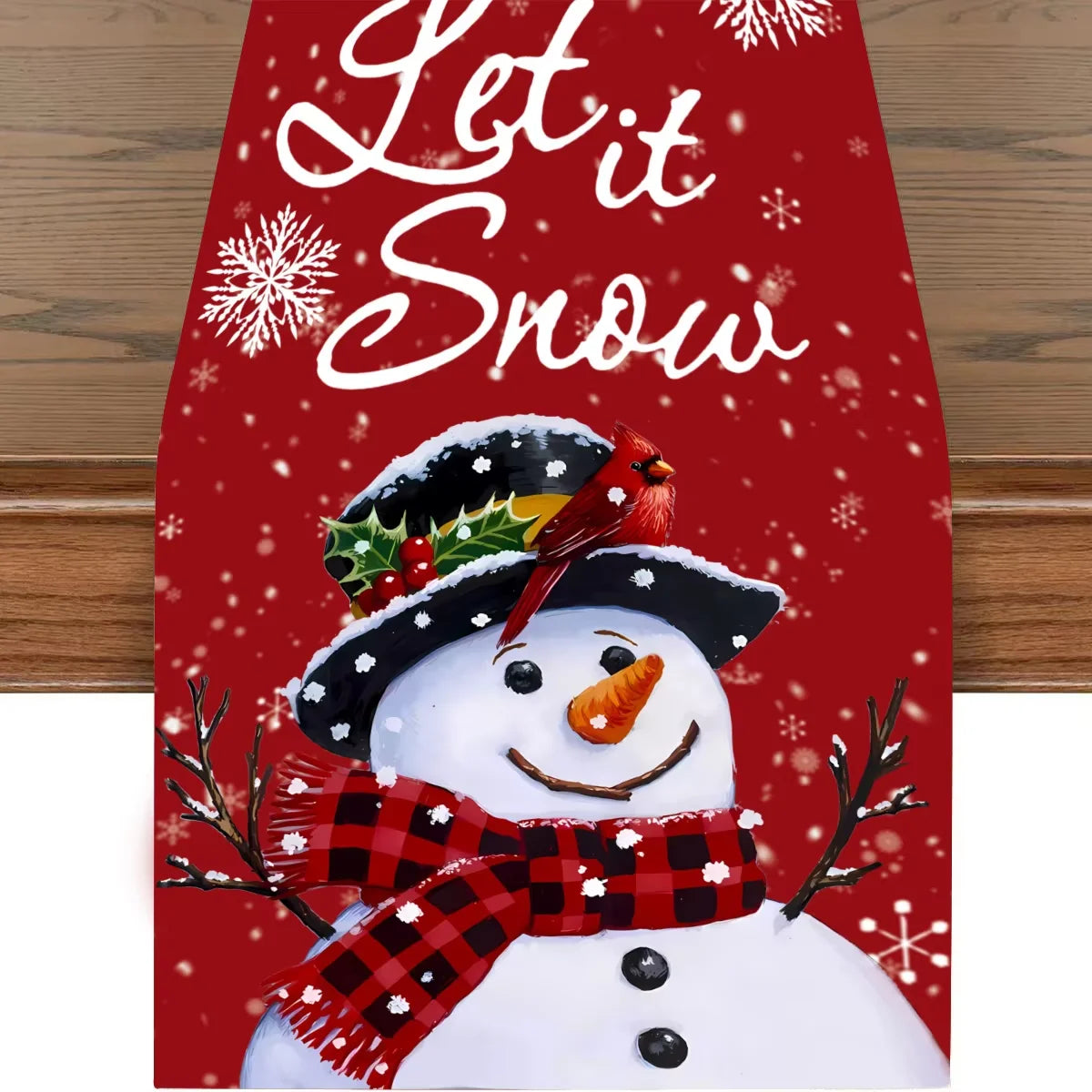 Holiday Square Christmas Placemats Printed Felt Table Cover Festival Table Runner Kitchen Tablecloth Factory Wholesale
