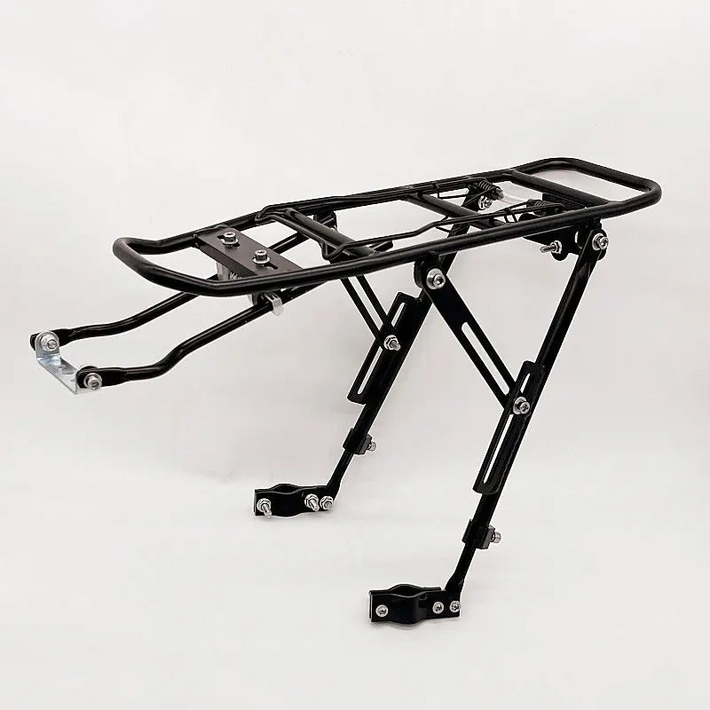 Bike Rear Carrier Adjustable Aluminum Bicycle Quick Release Luggage Carrier - Durable Bike Rack for Cycling and Commuting
