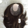 Best Selling Real Human Hair Topper for Women 20inches Natural Color Free Part Silk Net Free Part Scalp Base Hair Toppers