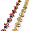 Trendy Strass Applique Rhinestone Trim Crystal Close Chain for Dress Sash and Shoes Chain Craft
