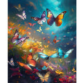 Painting by Numbers Kits for Adults Butterfly Animals Draw by Numbers Handwork for Home Decoration Diy Gift 40x50cm