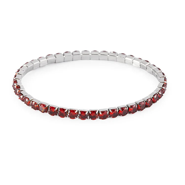 Exquisite Luxury Zircon Tennis Chains Bracelet for Women Stainless Steel Diamond Gold Bracelets