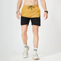 New Men's Sporty Swim Trunks 100% Polyester Beach Shorts Custom Split Board Design Plain Dyed Solid Customizable Swimwear