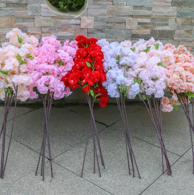 Artificial Cherry Blossoms Branches Tree Artificial Flowers Cherry Blossom for Wedding Decoration