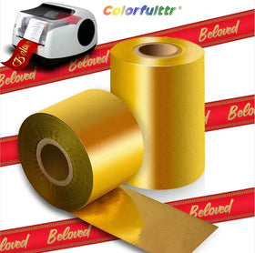 Free Sample 2026 New Arrivals Colorfulttr Wax/resin Thermal Transfer Black Barcode Hot Stamping Ribbon Printer/Typewriter