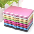 Ready to Ship Portable Commercial Aluminum Alloy Business Card Box case Carry on Credit Card Colorful Metal Cards Clip