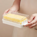 Hot Sale Plastic Butter Dish With Lid Butter Keeper Crock Fresh Keeping Box Butter Container for Fridge