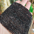 2mm 3mm 4mm Black Spinl Loose Beads Faceted Genuine Natural Gemstone Cutting Loose Gemstone Stone Beads for Jewelry Making