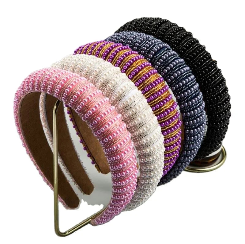 Nice Knotted Elastic Turban Headband Fancy Floral Hairbands Knotted Head Wrap
