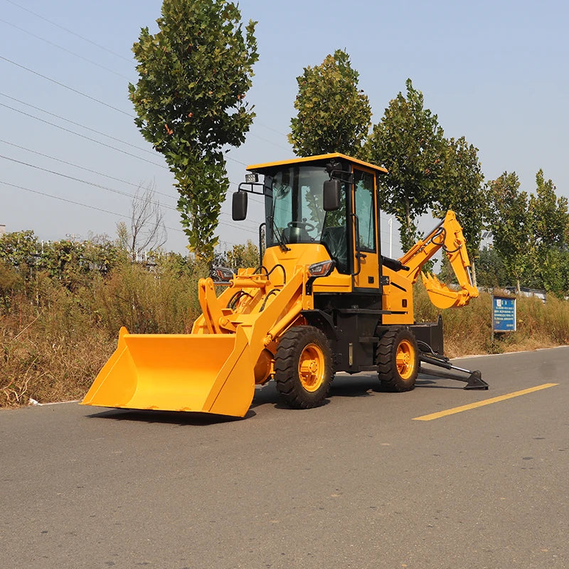 Multi-Function Farm CE New Small Brand 4X4 Excavator 4 Wheel Drive Retroexcavadora 4Wd Towable Mini Backhoe Loader