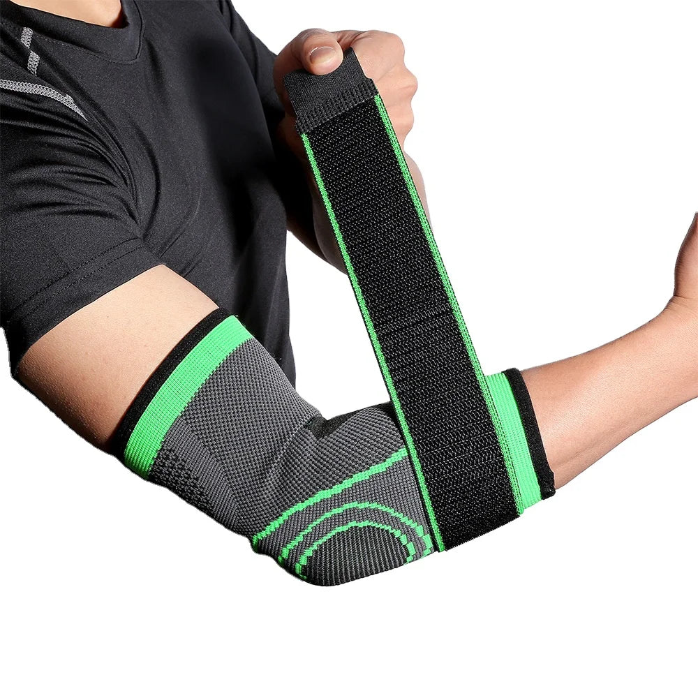 2020 Hotsale OEM & ODM 3D Compression Gel Arm Pads Brace Sleeve Short Size Knitting Elbow Support Soft Type for Protection
