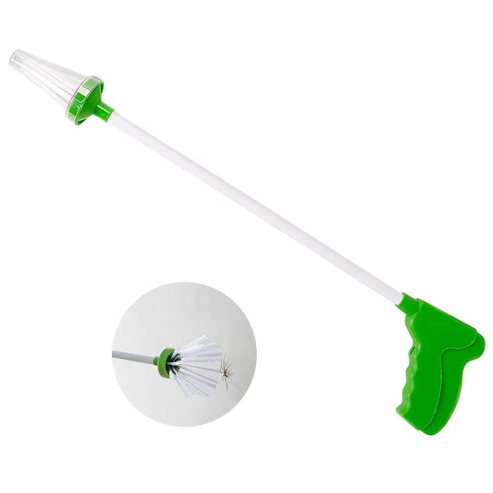 Long Handle Solid Plastic Eco-Friendly Critter Reptile Crawl Insect Bug Pest Control Grabber Spider Catcher Traps
