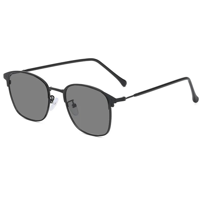 2024 Vintage Metal Square Glasses Photochromic Anti Blue Light Glasses